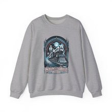 Load image into Gallery viewer, Haunted Rails Sweatshirt - Spooky Cozy Crewneck for Halloween, Perfect Gift for Ghost Lovers, Unisex Casual Wear
