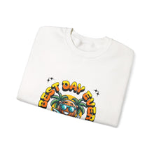 Load image into Gallery viewer, Tropical Vibe Crewneck Sweatshirt - Best Day Ever, Relax and Unwind, Bonfire Nights, Vacation Wear, Summer Nostalgia
