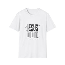 Load image into Gallery viewer, Jesus Did It Unisex Softstyle T-Shirt, Faith-Based Tee, Christian Apparel, Inspirational Gift, Casual Wear
