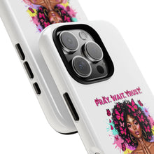 Load image into Gallery viewer, Inspirational Phone Case, Pray Wait Trust God Has a Plan, Spiritual Gift, Motivational Decor, Faith-Based Accessory
