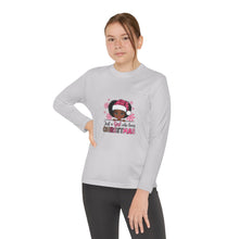Load image into Gallery viewer, Christmas Kids Long Sleeve Tee, Just A Girl Who Loves Holiday Shirt, Children's Gift, Festive Youth Top, Winter Apparel
