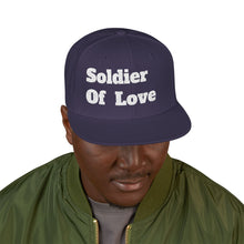 Load image into Gallery viewer, Embroidered Snapback Hat, Funny Quotes Soldier Of Love Cap, Adjustable Baseball Cap, Hip Hop Hat, Streetwear Accessories
