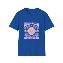 Load image into Gallery viewer, Petals of Joy T-Shirt, Flower Graphic Tee, Positive Vibe Apparel, Unisex Casual Shirt, Spring/Summer Fashion, Gift for Friends
