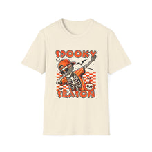 Load image into Gallery viewer, Halloween Skeleton T-Shirt, Spooky Season Tee, Unisex Softstyle Shirt, Fall Fashion, Halloween Costume Top
