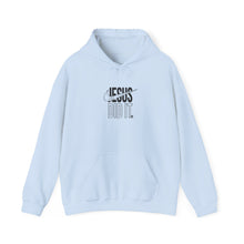 Load image into Gallery viewer, Inspirational Hoodie: Jesus Did It - Unisex Heavy Blend™ Sweatshirt for Faith, Motivation, Gifts, Everyday Wear, Casual Style, [...]
