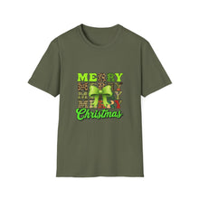 Load image into Gallery viewer, Merry Christmas Unisex T-Shirt, Holiday Apparel, Festive Tee, Gift for Her/Him, Christmas Party Shirt
