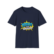 Load image into Gallery viewer, Superhero Jesus T-Shirt, Christian Graphic Tee, Unisex Softstyle Shirt, Religious Apparel, Faith-Based Gift, Casual Wear
