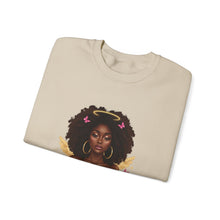 Load image into Gallery viewer, Black History African American Woman Gods Favorite Baddie Sweatshirt, Black Princess Self Love Crewneck Pullover, Unisex Heavy Blend Jumper,
