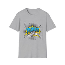 Load image into Gallery viewer, Superhero Jesus T-Shirt, Christian Graphic Tee, Unisex Softstyle Shirt, Religious Apparel, Faith-Based Gift, Casual Wear
