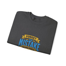 Load image into Gallery viewer, Inspirational Crewneck Sweatshirt, Forget the Mistake Remember the Lesson Hoodie, Motivational Gift, Cozy Apparel, Unisex Sweatshirt, [...]
