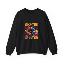 Load image into Gallery viewer, Skater Bear Crewneck Sweatshirt - Cool Aesthetic for Skate Lovers, Perfect Gift for Birthdays, Casual Wear, Unisex Sweater, Streetwear

