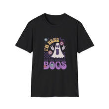 Load image into Gallery viewer, Halloween Ghost T-Shirt, Unisex Softstyle, Funny Boo Shirt, Halloween Costume, Spooky Season Apparel, Gift for Ghost Lovers
