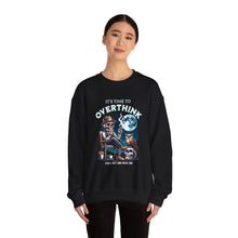 Load image into Gallery viewer, Overthinker Unisex Crewneck Sweatshirt - Cozy Gift for Deep Thinkers, Halloween, Cozy Nights, Thoughtful Apparel, Oversized Sweater
