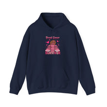 Load image into Gallery viewer, Breast Cancer Survivor Hoodie, Empowerment Sweatshirt, Supportive Gift, Unisex Hooded Sweatshirt, Cancer Awareness Apparel
