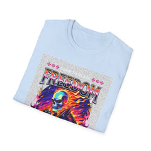 Load image into Gallery viewer, Freedom Graphic Tee for Rebels, Unisex Softstyle T-Shirt, Casual Wear, Gift for Independence Day, Alternative Fashion, Festival Outfit
