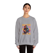 Load image into Gallery viewer, Skater Bear Crewneck Sweatshirt - Cool Aesthetic for Skate Lovers, Perfect Gift for Birthdays, Casual Wear, Unisex Sweater, Streetwear

