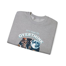 Load image into Gallery viewer, Overthinker Unisex Crewneck Sweatshirt - Cozy Gift for Deep Thinkers, Halloween, Cozy Nights, Thoughtful Apparel, Oversized Sweater
