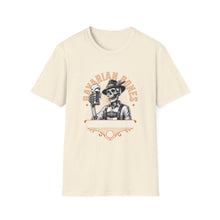 Load image into Gallery viewer, Rustic Skeleton T-Shirt, Graphic Tee for Day of the Dead, Casual Wear, Unique Gift, Halloween Shirt
