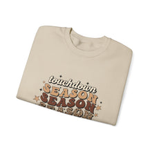 Load image into Gallery viewer, Touchdown Season Sweatshirt - Cozy Gift for Football Fans, Autumn Apparel, Game Day Wear, Unisex Crewneck

