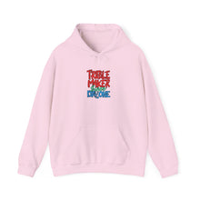 Load image into Gallery viewer, Trouble Maker Hoodie - Cozy Unisex Heavy Blend Sweatshirt for Casual Days, Gift for Friends, Trendy Streetwear
