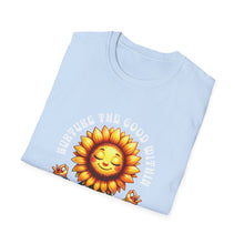 Load image into Gallery viewer, Blooming Sunflower Unisex T-Shirt - Cute, Positive Vibes for Gardening Lovers, Casual Wear, Perfect Gift for Spring Celebrations, [...]
