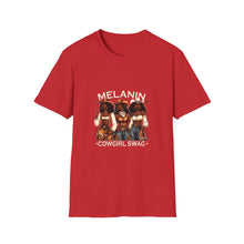 Load image into Gallery viewer, Melanin Goddess Unisex Softstyle T-Shirt, Casual Wear, Affirmation Tee, Gift for Her, Summer Essential, Black Woman Pride Shirt
