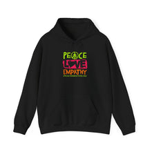 Load image into Gallery viewer, Peace Love Empathy Hoodie | Unisex Heavy Blend Sweatshirt for Comfort and Style, Ideal for Gift-Giving, Cozy Wear, and Everyday Use
