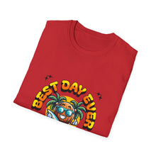 Load image into Gallery viewer, T-Shirt with Relaxing Design for Summer Fun, Best Day Ever Tee, Vacation Wear, Casual Style, Beach Celebration, Unisex Apparel
