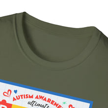 Load image into Gallery viewer, Autism Awareness Bingo T-Shirt, Unisex Softstyle Tee for Fundraising Events, Family Gatherings, Awareness Month, Gift for Supporters
