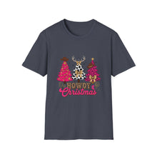 Load image into Gallery viewer, Howdy Christmas Unisex T-Shirt - Festive Apparel for Holiday Cheer, Christmas Gift, Family Gathering, Fun Party Shirt, Casual Wear
