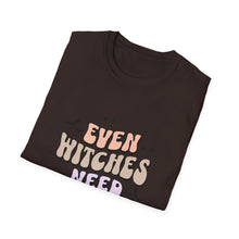 Load image into Gallery viewer, Unisex Coffee Lover T-Shirt - "Even Witches Need Coffee" - Perfect Gift for Halloween, Witchy Vibes, Casual Wear, Coffee Enthusiasts, [...]
