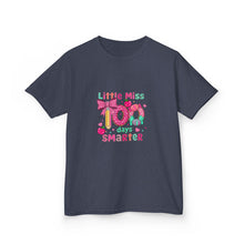 Load image into Gallery viewer, Kids Heavy Cotton™ Tee: Little Miss Smarty, Fun Gift for Little Girls, Back to School Shirt, Birthday Present, Cute Kids Clothing
