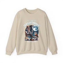Load image into Gallery viewer, Overthinker Unisex Crewneck Sweatshirt - Cozy Gift for Deep Thinkers, Halloween, Cozy Nights, Thoughtful Apparel, Oversized Sweater
