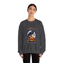 Load image into Gallery viewer, Crow Night Halloween Crewneck Sweatshirt | Unisex Sweatshirt for Fall, Halloween Spirit, Cozy Autumn Vibes, Perfect Gift
