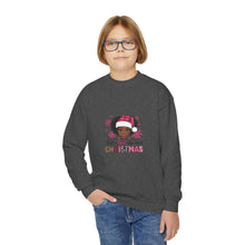 Load image into Gallery viewer, Christmas Lover Youth Crewneck Sweatshirt, Kids Holiday Jumper, Just A Girl Who Loves Christmas Pullover, Festive Children's Sweatshirt,
