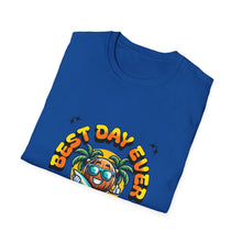 Load image into Gallery viewer, T-Shirt with Relaxing Design for Summer Fun, Best Day Ever Tee, Vacation Wear, Casual Style, Beach Celebration, Unisex Apparel
