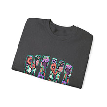 Load image into Gallery viewer, Floral Graphic Crewneck Sweatshirt, Cozy Unisex Sweatshirt, Everyday Comfort Sweatshirt, Flower Print Pullover, Trendy Gift Ideas
