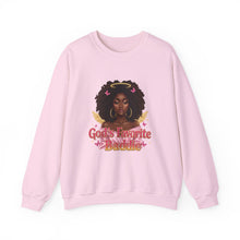 Load image into Gallery viewer, Black History African American Woman Gods Favorite Baddie Sweatshirt, Black Princess Self Love Crewneck Pullover, Unisex Heavy Blend Jumper,
