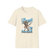 Load image into Gallery viewer, Rocker Teacher T-Shirt, Funny Teacher Tee, Unisex Graphic Tee, Softstyle Shirt, Teacher Appreciation Gift
