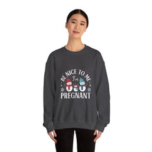 Load image into Gallery viewer, Cheerful Holiday Sweatshirt, Cozy Gift, Unisex Crewneck, Family Gathering Wear, Seasonal Fashion, Cute Winter Apparel
