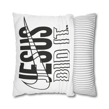Load image into Gallery viewer, Inspirational Throw Pillow Case, Jesus Did It Decorative Pillow Cover, Christian Home Decor, Motivational Cushion, Faith-Based Gift
