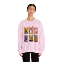 Load image into Gallery viewer, Halloween-Themed Crewneck Sweatshirt, Cozy Unisex Crew, Fall Fashion, Pumpkin Decor, Seasonal Gift, Cute Sweatshirt for October
