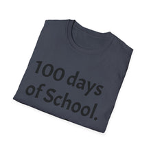 Load image into Gallery viewer, 100 Days of School Unisex Softstyle T-Shirt, Fun Teacher Shirt, Back to School, Student Gift, Classroom Celebration

