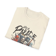Load image into Gallery viewer, Hell Parade Graphic Tee, Unisex T-Shirt, Halloween Shirt, Spooky Vibe Apparel, Fun Shirt for Party, Casual Wear, Unique Gift
