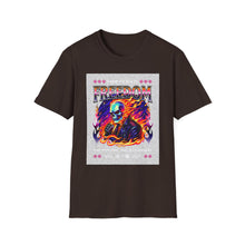 Load image into Gallery viewer, Freedom Graphic Tee for Rebels, Unisex Softstyle T-Shirt, Casual Wear, Gift for Independence Day, Alternative Fashion, Festival Outfit
