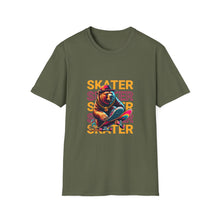 Load image into Gallery viewer, Retro Skater Unisex T-Shirt - Perfect for Skate Lovers, Streetwear, Casual Wear, Gift for Him/Her, Summer Fashion
