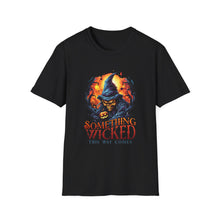 Load image into Gallery viewer, Something Wicked This Way Comes Unisex Softstyle T-Shirt, Halloween Shirt, Witch Tee, Fall Shirt, Casual Graphic Tee
