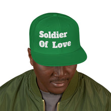 Load image into Gallery viewer, Embroidered Snapback Hat, Funny Quotes Soldier Of Love Cap, Adjustable Baseball Cap, Hip Hop Hat, Streetwear Accessories
