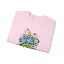 Load image into Gallery viewer, Curiosity Passion Crewneck Sweatshirt - Motivational Gift for Students, Education Inspiration, Cozy Unisex Sweater, Unique Teacher [...]
