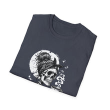 Load image into Gallery viewer, Gothic Skull T-Shirt, Edgy Casual Tee, Halloween Apparel, Unisex Graphic Shirt, Alternative Fashion, Spooky Style
